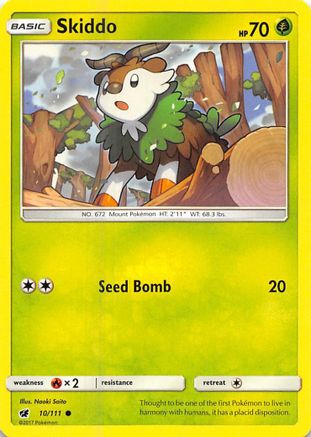 Skiddo (10/111) [Sun & Moon: Crimson Invasion] Reverse Holofoil