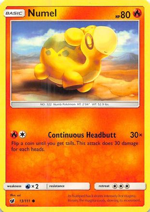 Numel (13/111) [Sun & Moon: Crimson Invasion] Reverse Holofoil