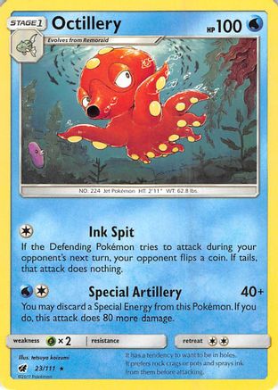 Octillery (23/111) [Sun & Moon: Crimson Invasion] Reverse Holofoil