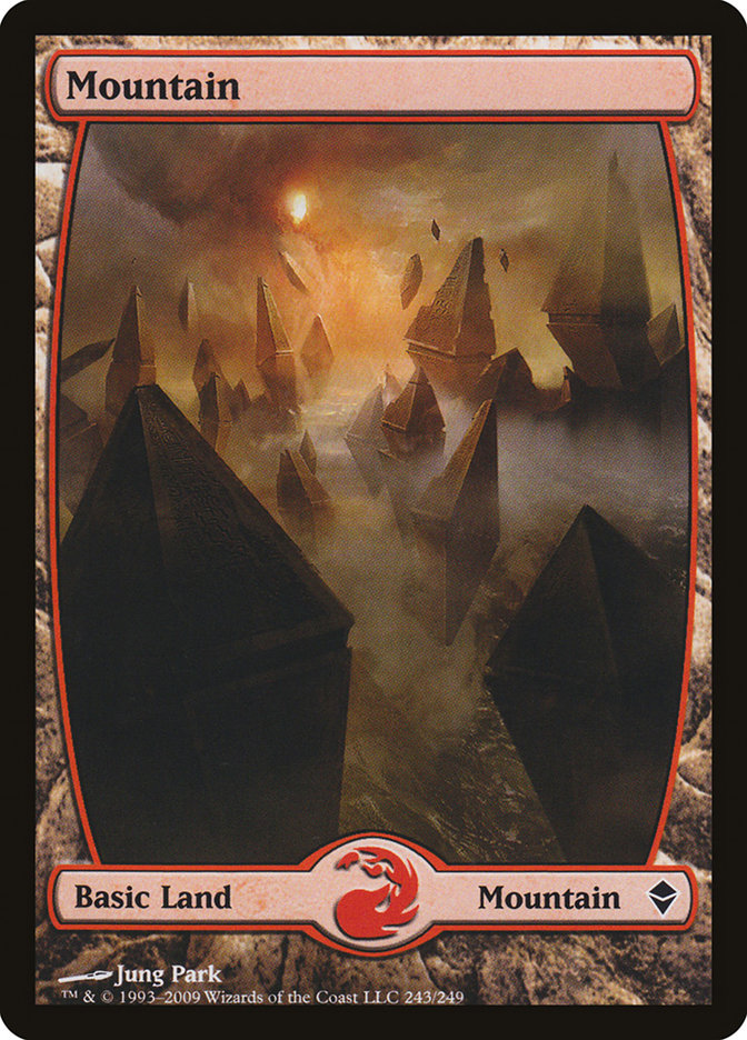 Mountain (243) [Zendikar] Foil