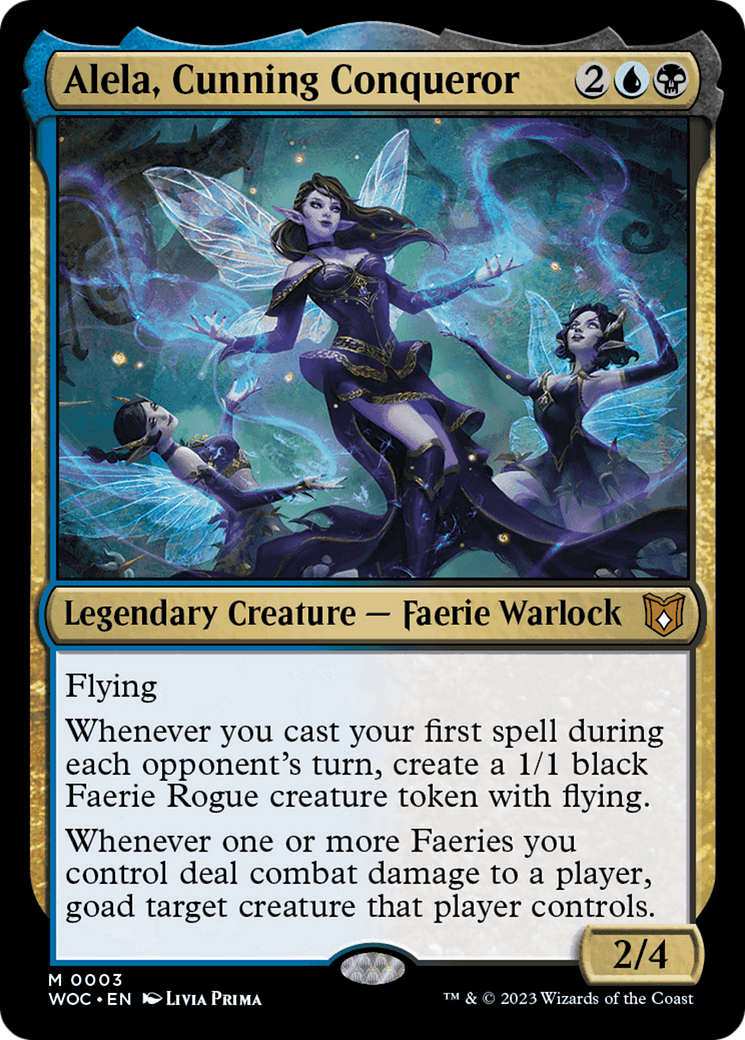 Alela, Cunning Conqueror [Wilds of Eldraine Commander] Foil