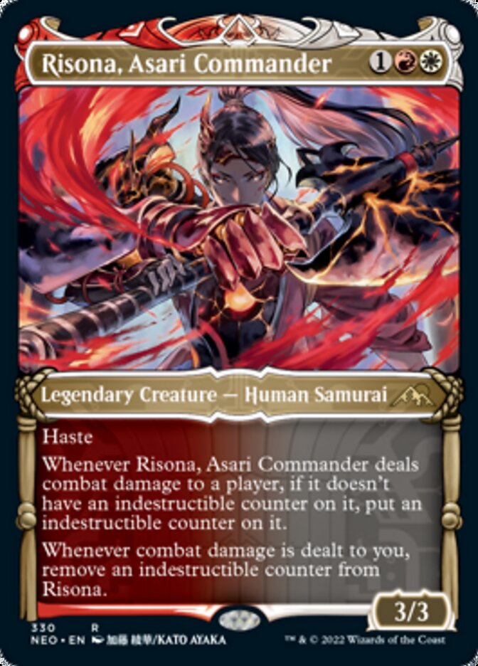 Risona, Asari Commander (Showcase Samurai) [Kamigawa: Neon Dynasty] Foil