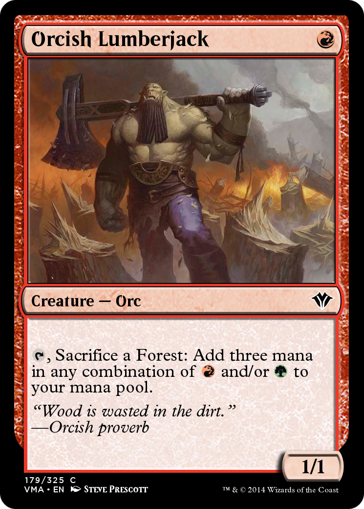 Orcish Lumberjack  [Vintage Masters]