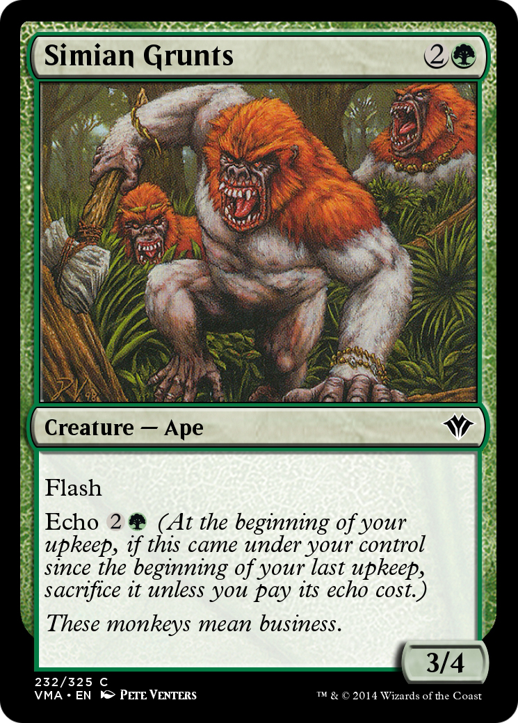 Simian Grunts  [Vintage Masters] Foil