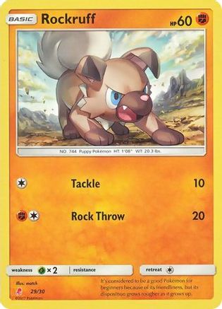 Rockruff (29/30) [Sun & Moon: Trainer Kit - Lycanroc] Holofoil