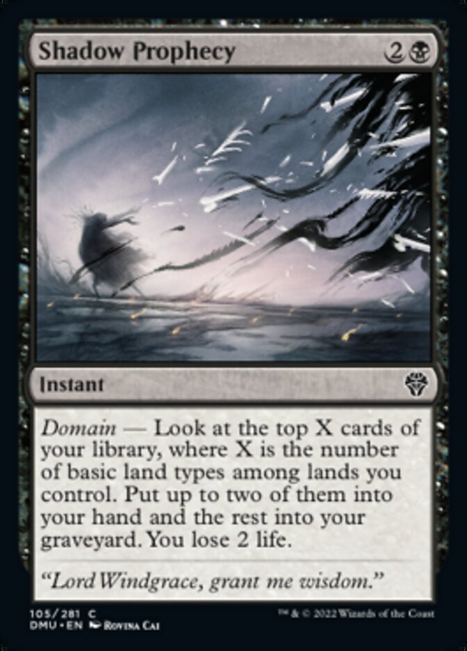 Shadow Prophecy [Dominaria United] Foil