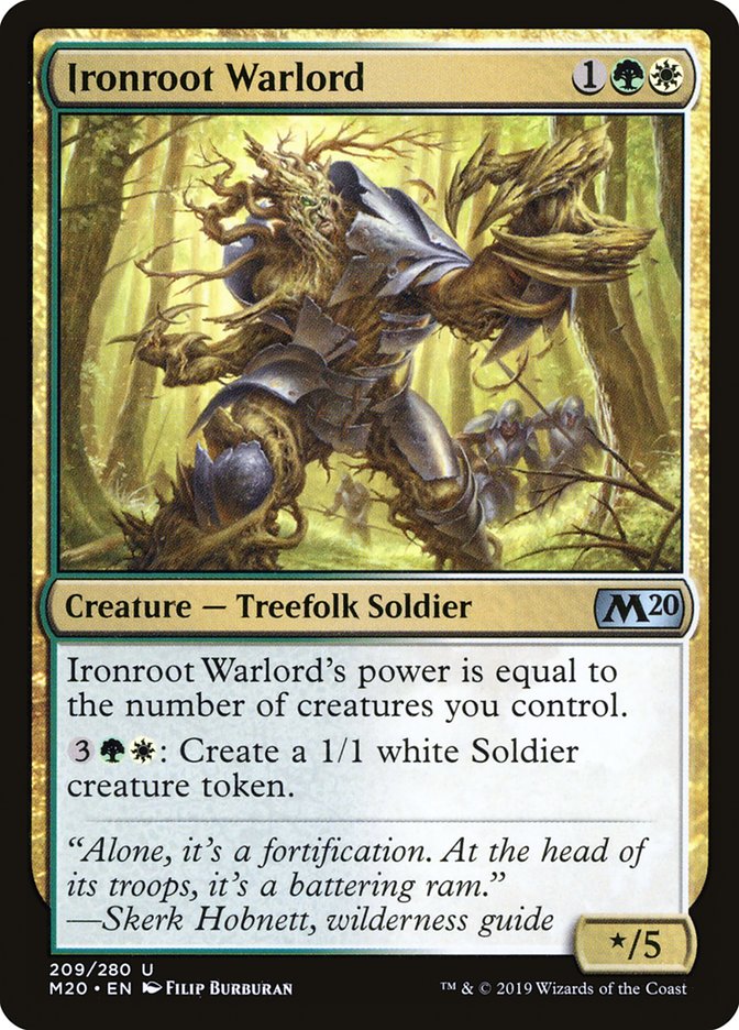 Ironroot Warlord [Core Set 2020] Foil