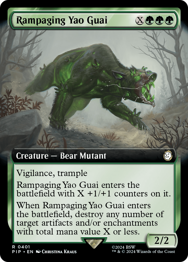 Rampaging Yao Guai (Extended Art) [Fallout] Foil