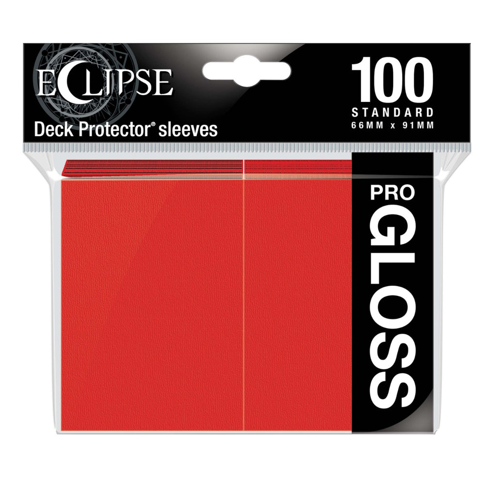 Ultra Pro: Eclipse Gloss Standard Sleeves 100 pack Apple Red