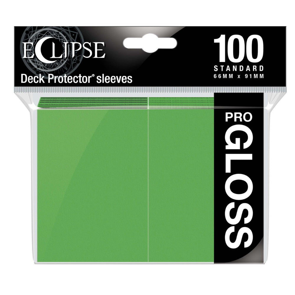 Ultra Pro: Eclipse Gloss Standard Sleeves 100 pack Lime Green