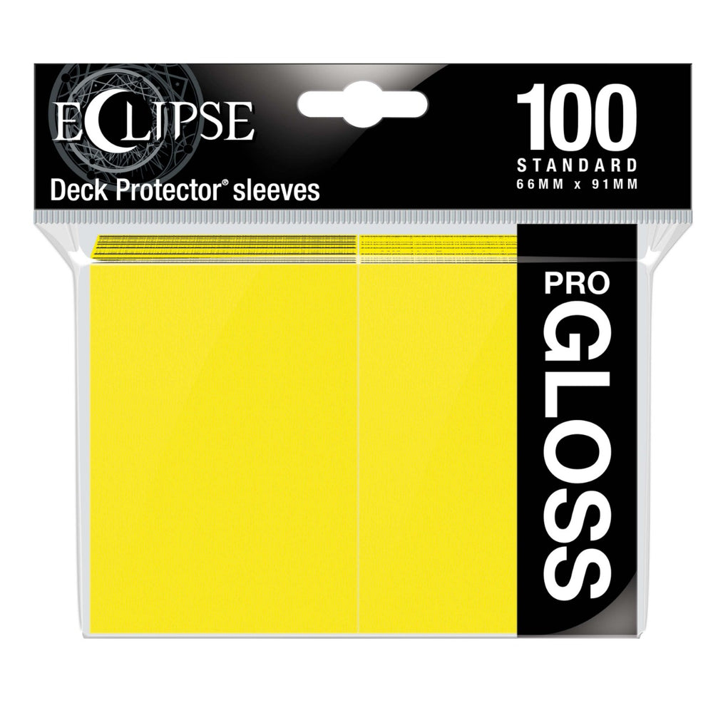 Ultra Pro: Eclipse Gloss Standard Sleeves 100 pack Lemon Yellow