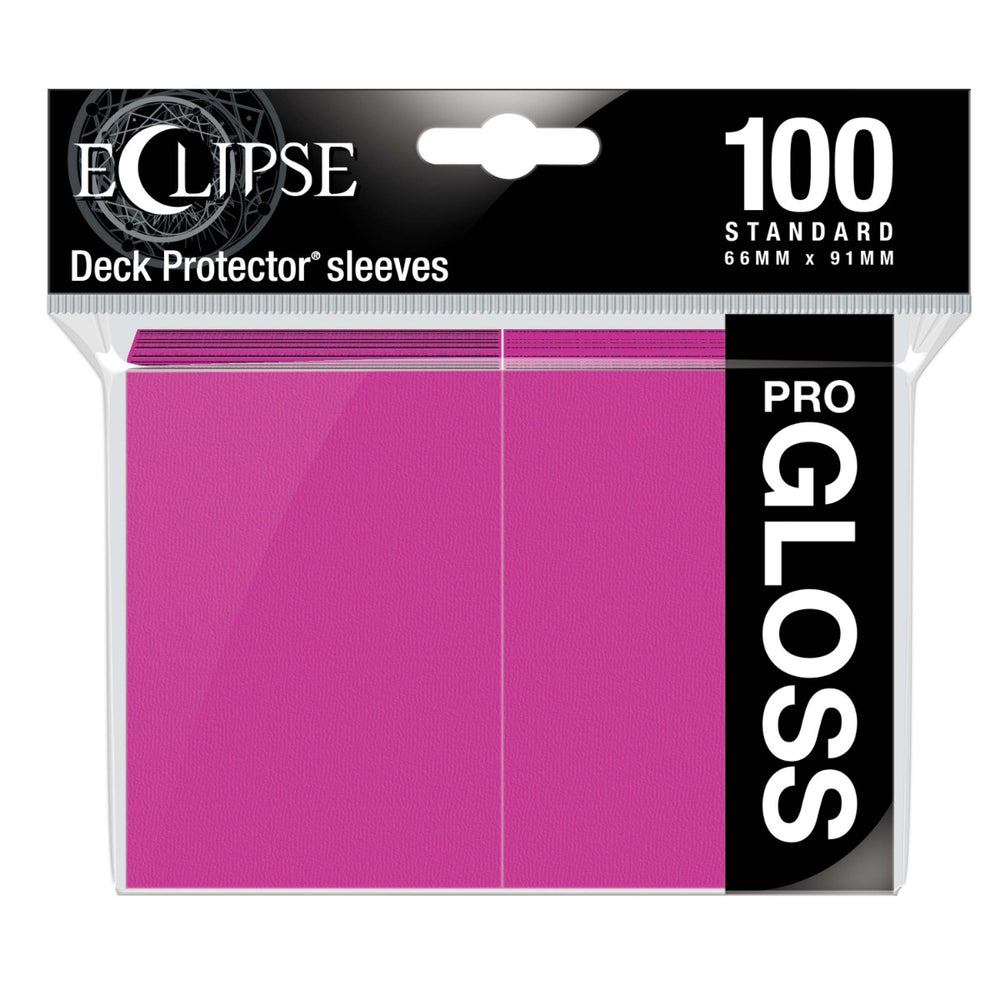 Ultra Pro: Eclipse Gloss Standard Sleeves 100 pack Hot Pink