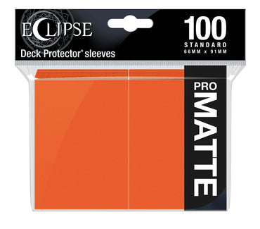 Ultra Pro: Eclipse Matte Standard Sleeves 100 pack Pumpkin Orange