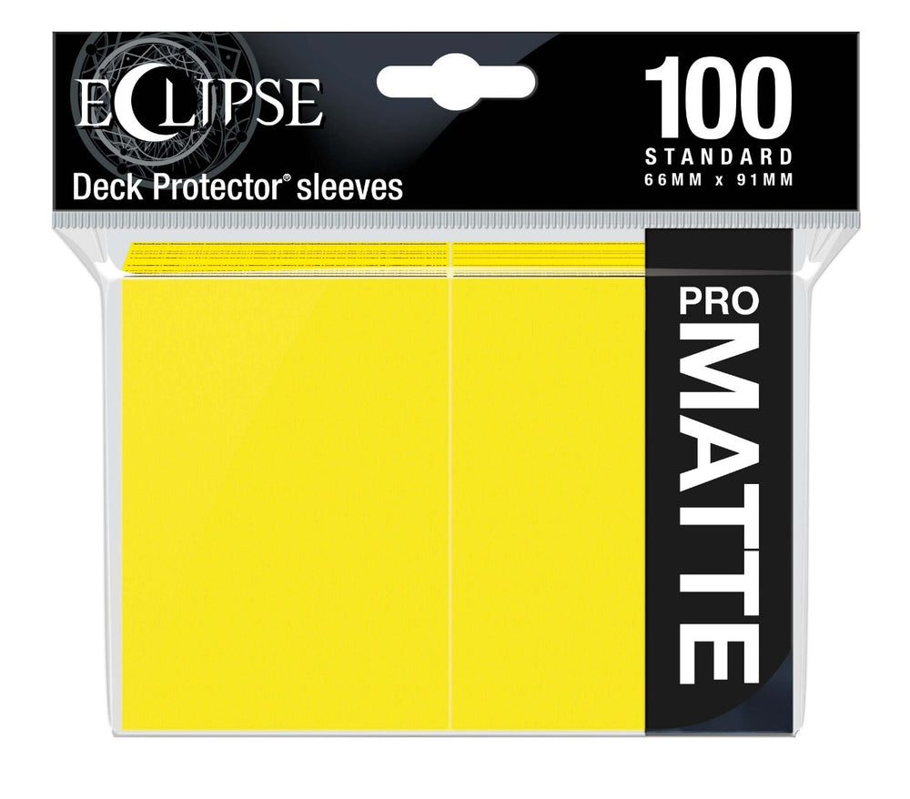 Ultra Pro: Eclipse Matte Standard Sleeves 100 pack Lemon Yellow