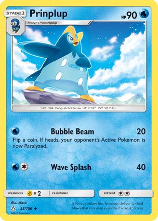 Prinplup (33/156) [Sun & Moon: Ultra Prism] Reverse Holofoil