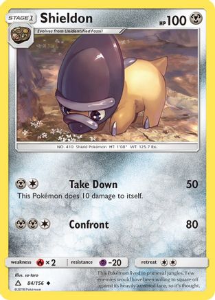 Shieldon (84/156) [Sun & Moon: Ultra Prism] Reverse Holofoil