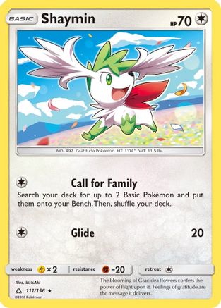 Shaymin (111/156) [Sun & Moon: Ultra Prism] Reverse Holofoil
