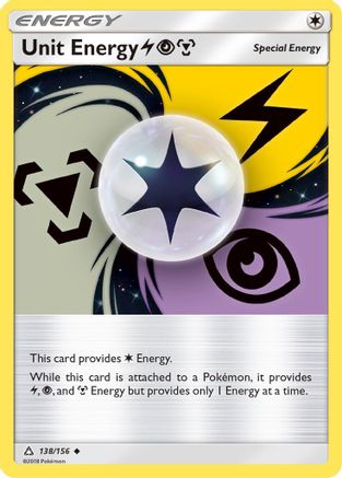 Unit Energy (138/156) (Lightning, Psychic, Metal) [Sun & Moon: Ultra Prism] Reverse Holofoil