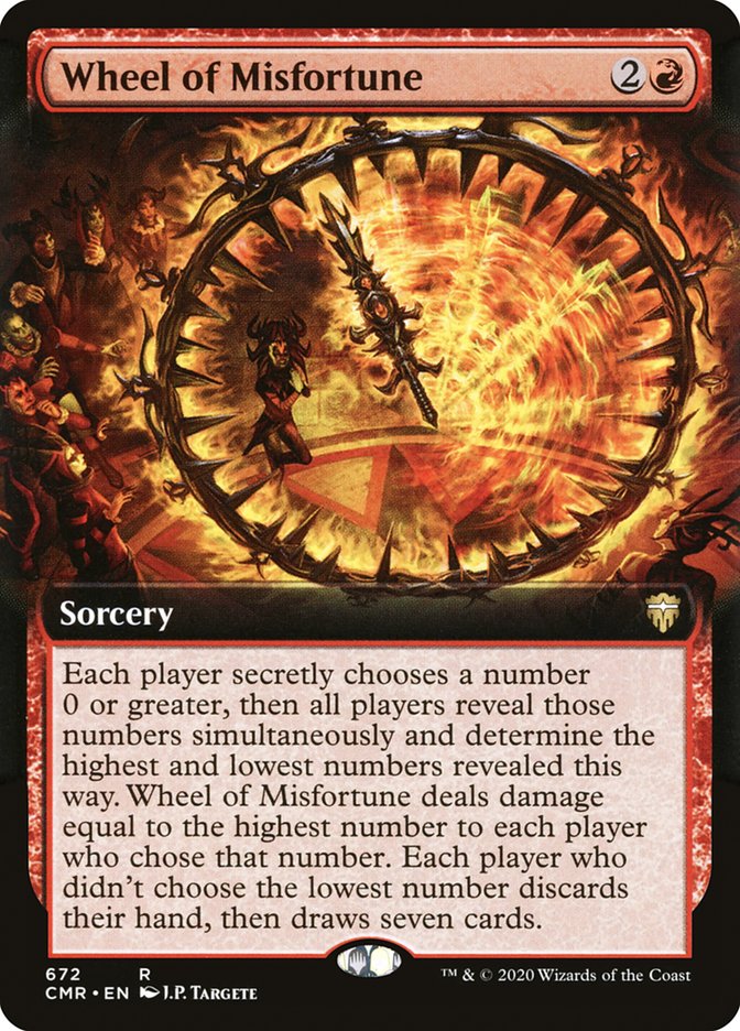 Wheel of Misfortune (Extended Art) [Commander Legends] Foil