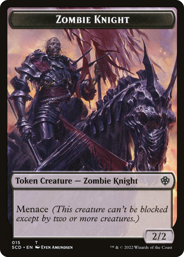 Zombie Knight  [Starter Commander Deck Tokens]