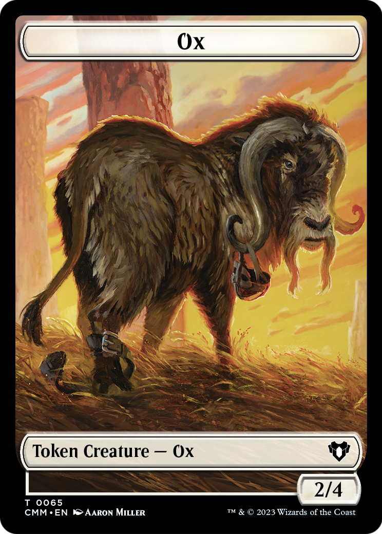 Ox  [Commander Masters Tokens] Foil
