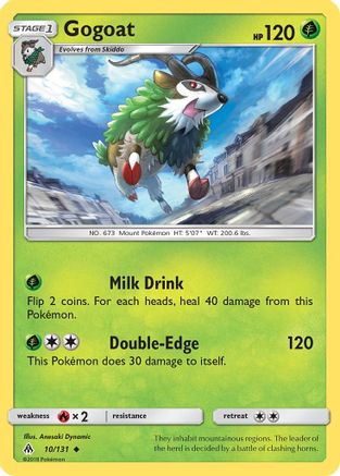 Gogoat (10/131) [Sun & Moon: Forbidden Light] Reverse Holofoil