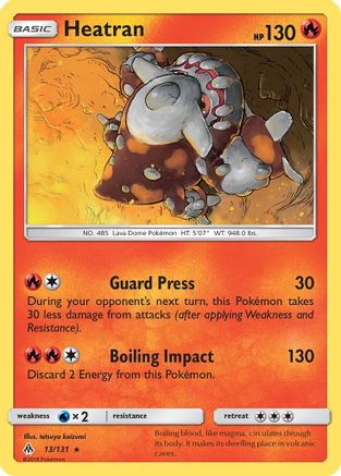 Heatran (13/131) [Sun & Moon: Forbidden Light] Reverse Holofoil