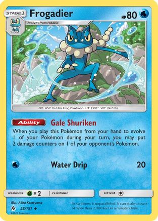 Frogadier (23/131) [Sun & Moon: Forbidden Light] Reverse Holofoil