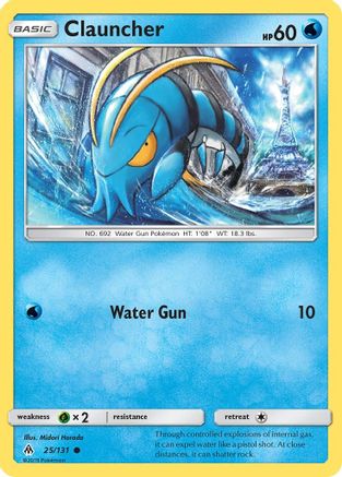 Clauncher (25/131) [Sun & Moon: Forbidden Light] Reverse Holofoil