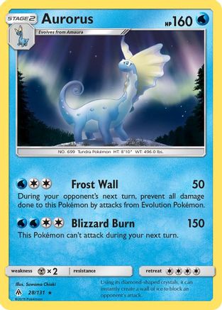 Aurorus (28/131) [Sun & Moon: Forbidden Light] Reverse Holofoil