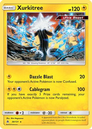 Xurkitree (39/131) [Sun & Moon: Forbidden Light] Reverse Holofoil