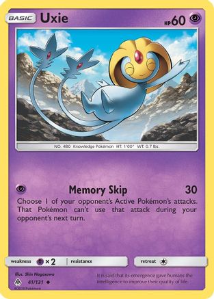 Uxie (41/131) [Sun & Moon: Forbidden Light] Reverse Holofoil