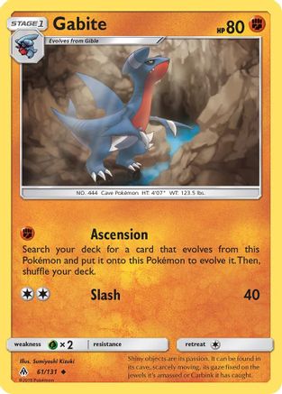 Gabite (61/131) [Sun & Moon: Forbidden Light] Reverse Holofoil