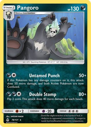 Pangoro (78/131) [Sun & Moon: Forbidden Light] Reverse Holofoil