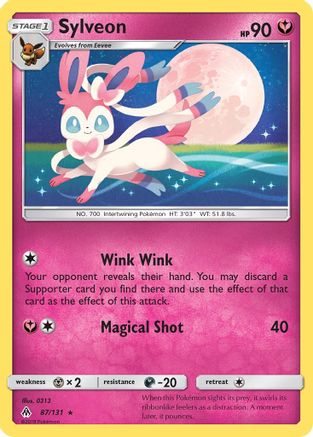 Sylveon (87/131) [Sun & Moon: Forbidden Light] Reverse Holofoil