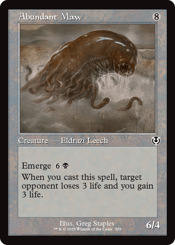 Abundant Maw (Retro Frame) [Innistrad Remastered] Foil