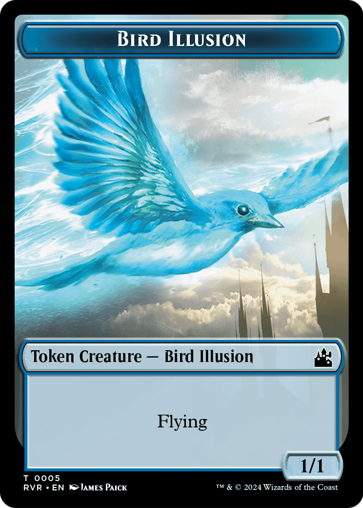 Bird Illusion  [Ravnica Remastered Tokens]