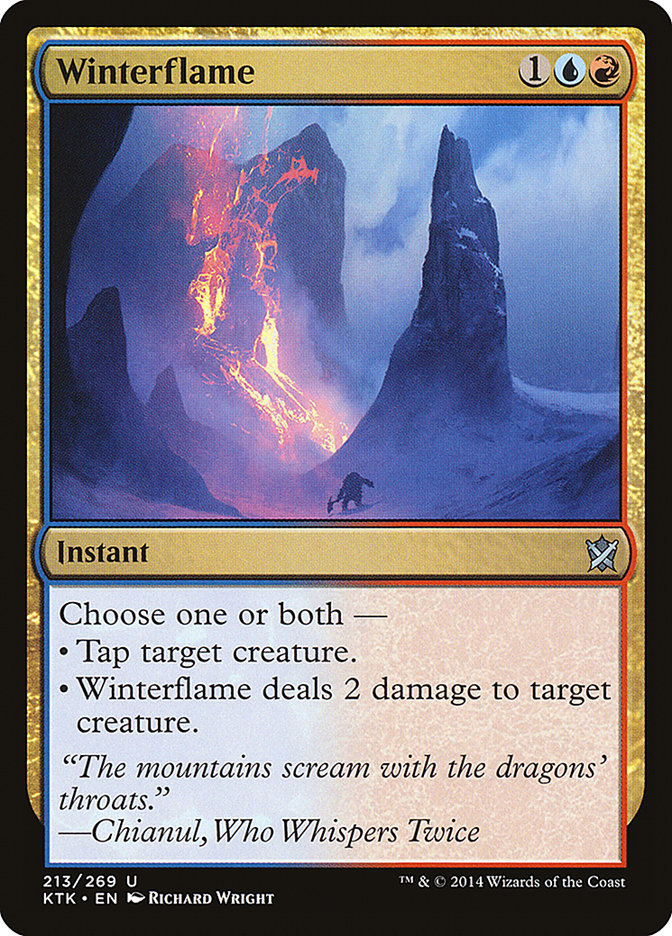 Winterflame [Khans of Tarkir] Foil