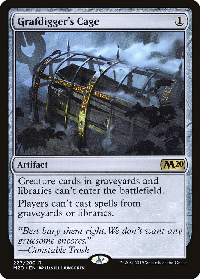 Grafdigger's Cage [Core Set 2020] Foil