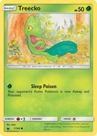 Treecko (7/168) [Sun & Moon: Celestial Storm] Reverse Holofoil