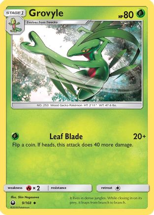 Grovyle (9/168) [Sun & Moon: Celestial Storm] Reverse Holofoil