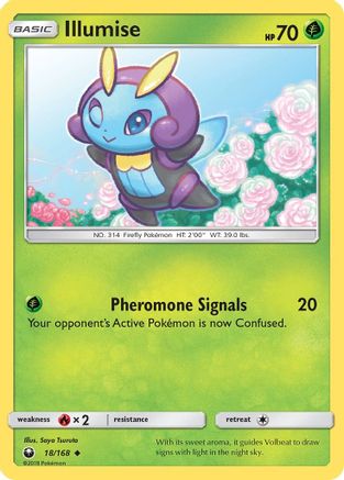 Illumise (18/168) [Sun & Moon: Celestial Storm] Reverse Holofoil