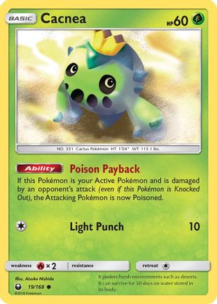 Cacnea (19/168) [Sun & Moon: Celestial Storm] Reverse Holofoil
