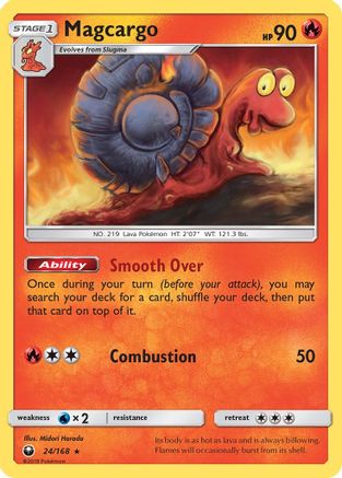Magcargo (24/168) [Sun & Moon: Celestial Storm] Reverse Holofoil