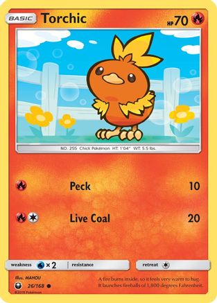 Torchic (26/168) [Sun & Moon: Celestial Storm] Reverse Holofoil