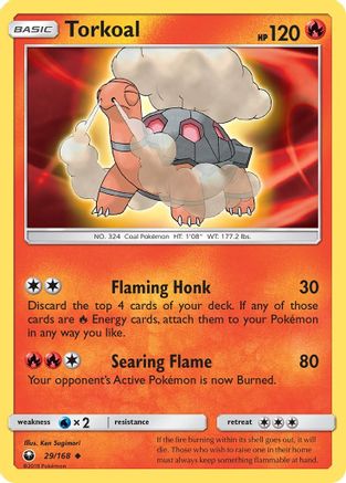 Torkoal (29/168) [Sun & Moon: Celestial Storm] Reverse Holofoil