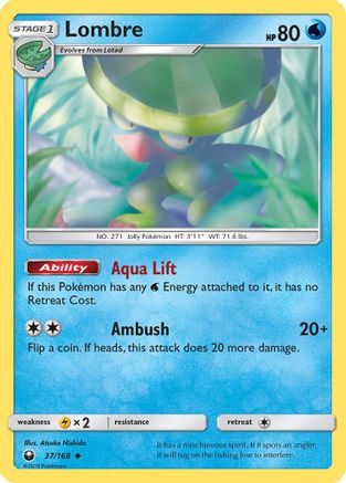 Lombre (37/168) [Sun & Moon: Celestial Storm] Reverse Holofoil