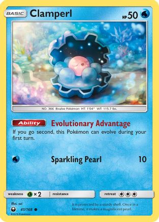 Clamperl (41/168) [Sun & Moon: Celestial Storm] Reverse Holofoil