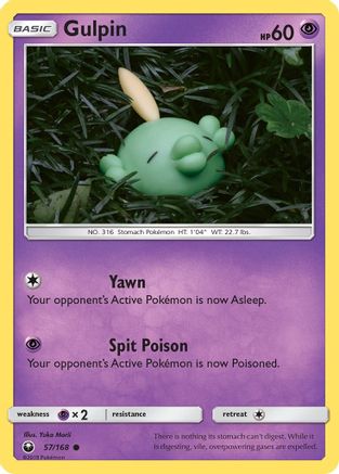 Gulpin (57/168) [Sun & Moon: Celestial Storm] Reverse Holofoil