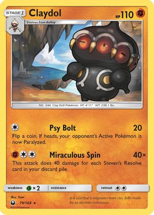 Claydol (79/168) [Sun & Moon: Celestial Storm] Reverse Holofoil